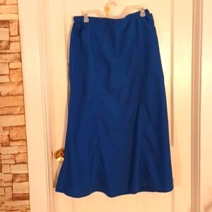 Butter-Soft Scrub  Maxi Skirt in Deep Blue Large